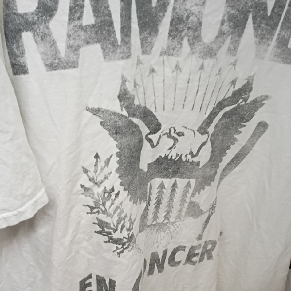 White Graphic Tee with Bold Design